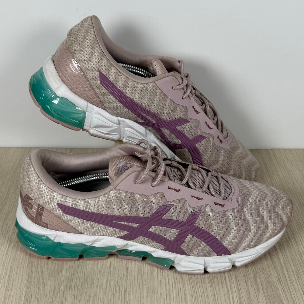 Asics Gel Quantum 180 4 Womens Running Shoes Fawn White Purple 1022A164 8.5